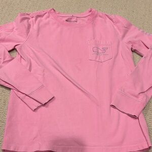 Vineyard Vines Kids Light Pink Long Sleeve Tee